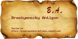Brestyenszky Antigon névjegykártya